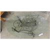 Image 2 : Wrought Iron Glass Top Coffee Table 19'' x 50'' x 32'' 