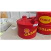 Image 2 : 3 Gas Cans : Shell, Eagle, Gasoline 