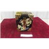 Image 1 : Black Locking Jewelry Box with Oriental Inlay 7'' x 5 1/2'' x 4'' 