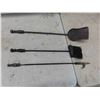 Image 2 : 3pce Fireplace Tool Set , Metal Kindling Box 