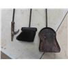 Image 3 : 3pce Fireplace Tool Set , Metal Kindling Box 