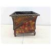 Image 6 : 3pce Fireplace Tool Set , Metal Kindling Box 