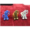 Image 2 : 11 Vintage Plastic Gumby Rings and 1 Cat Ring (Vending 