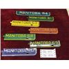 Image 1 : 7 Manitoba Metal License Strips 1954, 61, 63, 66, 68, 69, 70