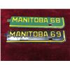 Image 4 : 7 Manitoba Metal License Strips 1954, 61, 63, 66, 68, 69, 70