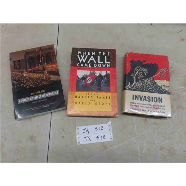 3 Books : Invasion of Nazi Invasion 1940 , Concise of the Third Reich , 