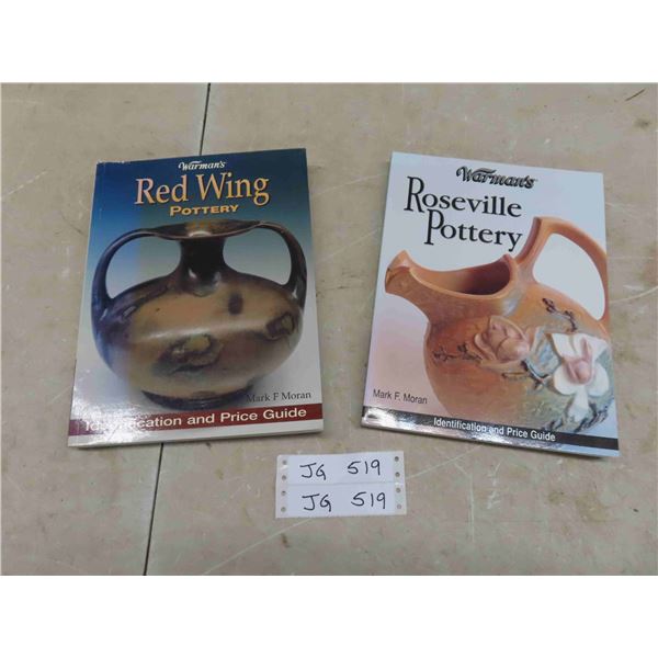 2 Like New Books of Warmans Red Wing Pottery 2005 and Warmans