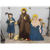Image 8 : 7 Wooden Pieces Nativity Scene Tallest Piece is Approx 72'' 
