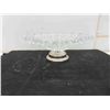 Image 2 : 3 Silver Plated and Glass Cake Stands / Pedestal Center
