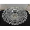 Image 3 : 3 Silver Plated and Glass Cake Stands / Pedestal Center