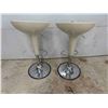 Image 5 : 2 Modern Stools 31'' Seat Height 
