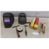 Image 1 : 2 Welding Helmets (1) with Auto Flash , Welding Rods, Wire &