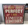 Image 2 : 4 Framed Pictures : Black and Whites, Slogan - Largest is 