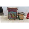 Image 2 : Vintage Tins : Bagdad Coffee, Argood Jam, Blue Ribbon, Singer & 