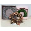 Image 1 : Jillian Harris Boxwood Wreath , Bronze Leaf Wreath 