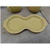 Image 8 : Fiesta : Cream and Sugar with Lids and Tray , Salt and Pepper 