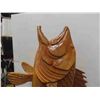 Image 2 : Beautiful Wood Carved 75'' Wall Eye Fish - Carved Out of Bass Wood by