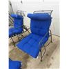Image 2 : Wrought Iron Patio Furniture : 2 Chairs Adjustable Backs , 2 Ottoman