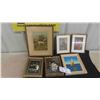 Image 1 : 6 Framed Pictures (2) Shell Art - Biggest is 10 1/2'' x 13'' 