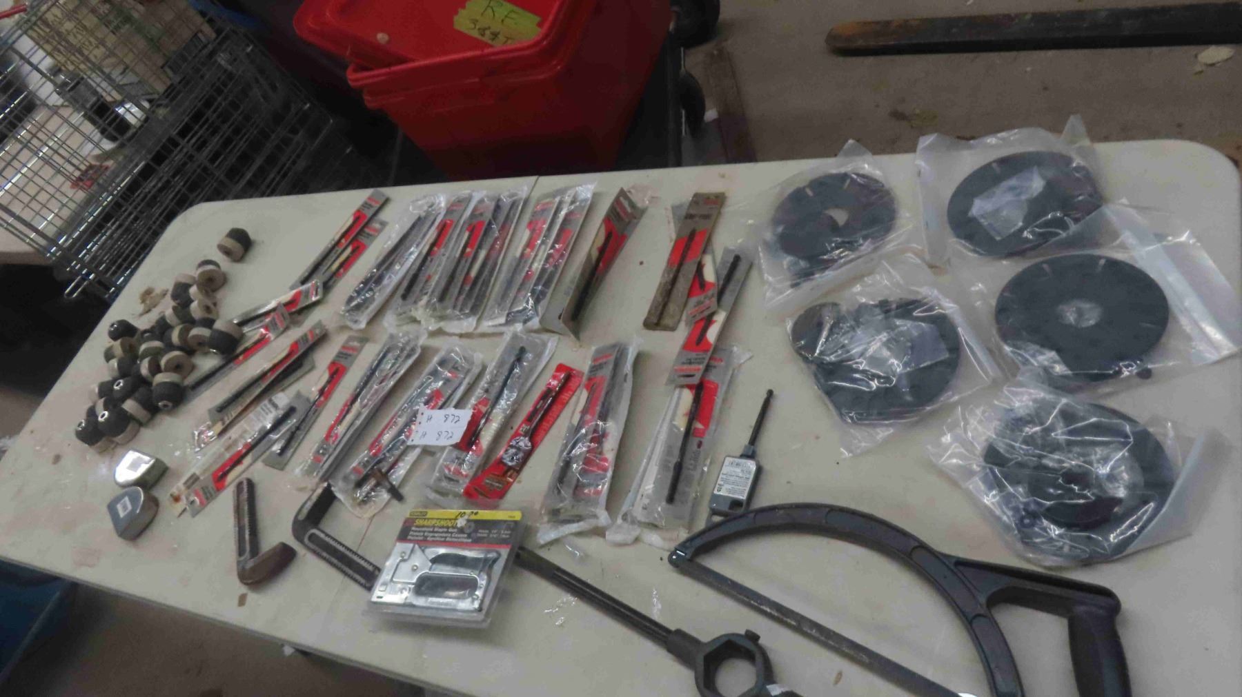 Stapler Hack Router Guide, Drill Bits, Stapler, Hack Saw, Autobody Wedge