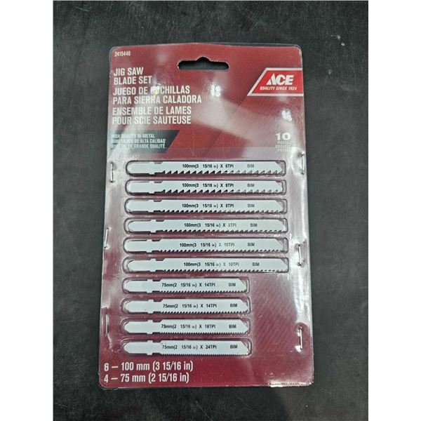 Ace Jig Saw Blade Set 6 x 100mm 4 x 75mm