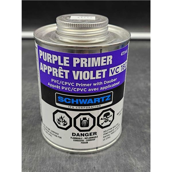 Schwartz Purple Primer PVC Primer with Dauber (473ml)