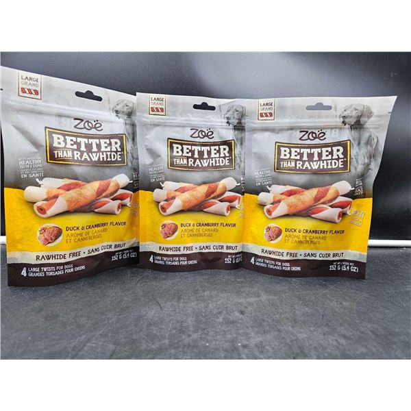 Zoe Better Than Rawhide- Duck & Cranberry Flavour (3 x 152g)