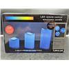Image 1 : LED Remote Control Electronic Candle 3pc Set
