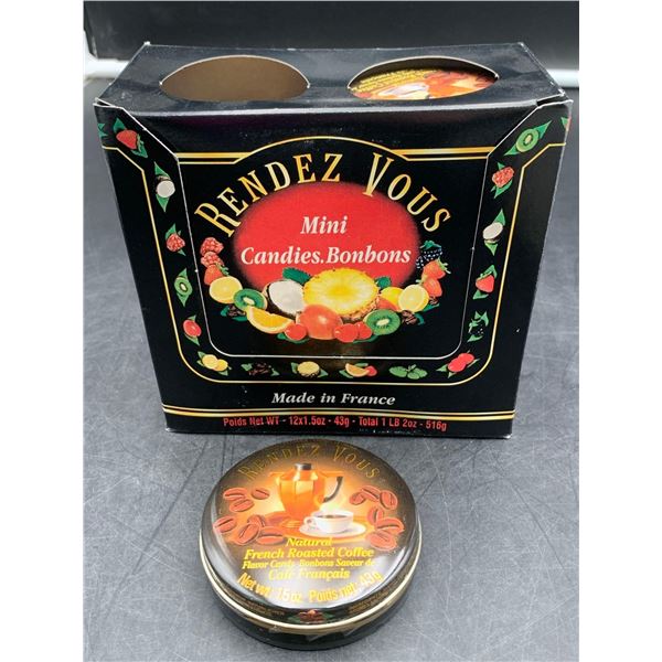 Rendez Vous mini Candies- Natural French Roasted Coffee Flavor Candy (43g x 12)