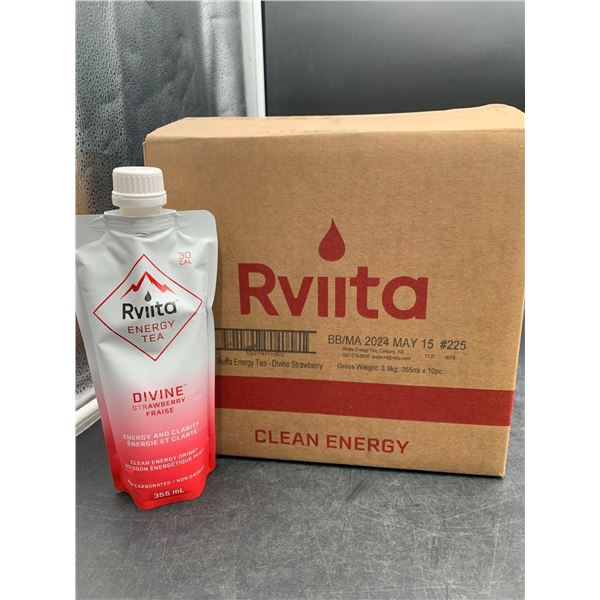 Rviita Divine Strawberry Energy Tean-Clean Energy (10 x 355ml)