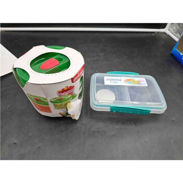 Lot of Plastic Food Storage Containers