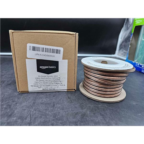 Amazon Basics 16 Gauge Speaker Wire 50ft