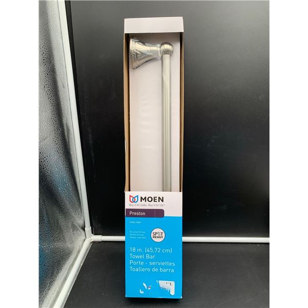 Moen Preston 18in Brushed Nickel 18in Towel Bar