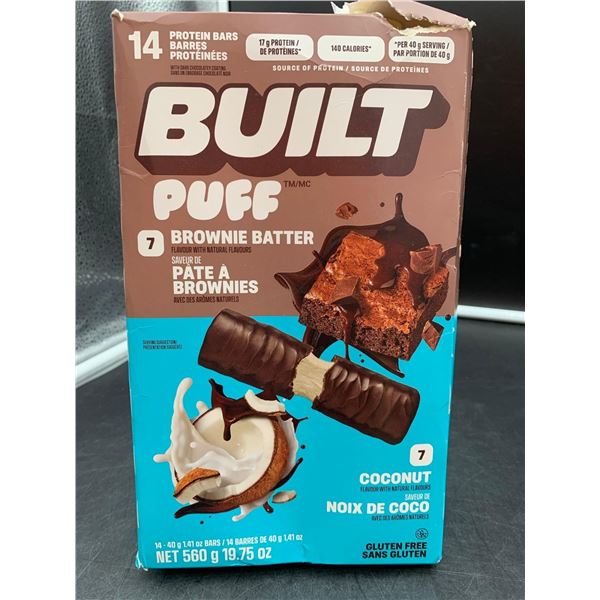 Built Puff Brownie Batter-Coconut Protein Bars(14 x 40g)