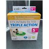 Image 1 : Catit 5 Value Pack Fountain Filter Triple Action