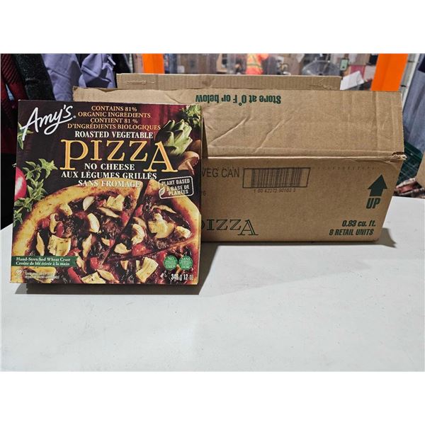 ****FROZEN**** Amy's Roasted Vegetable, No Cheese Pizza 8c340g