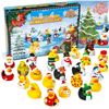 Image 1 : Encham Advent Calendar with 24 Rubber Ducks Squeaky Duck