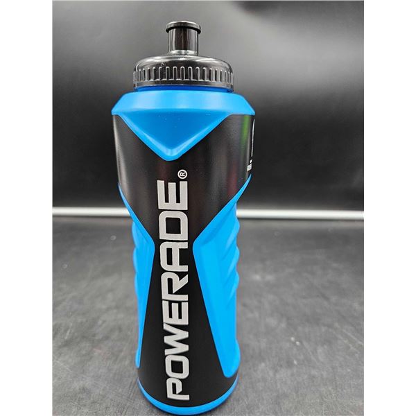 Lot of 2 Power Ade Pop Top Water Bottles - Blue