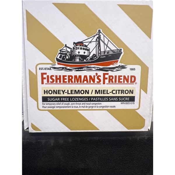 Fishermans friend honey-lemon sugar free lozenges, 8 packs of 22
