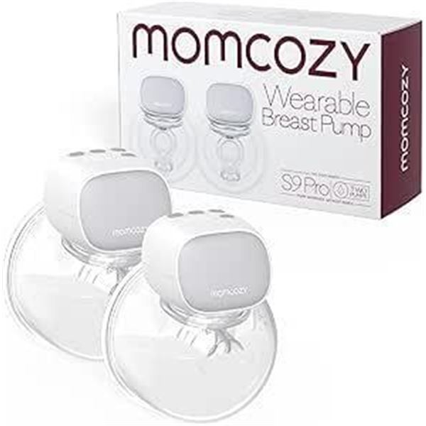 Momcozy S9 Pro Updated Hands Free Breast Pump, Wearable Breast Pump of Longer Battery Life & LED Dis