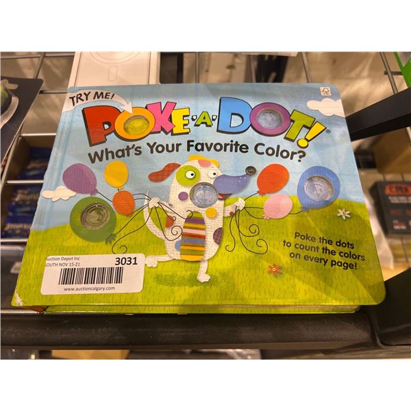 Poke-a-dot childrens interactive book