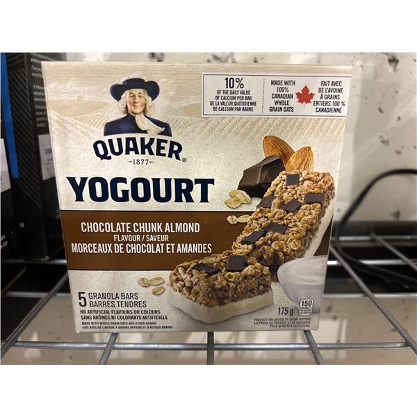Quaker yogurt chocolate chunk almond granola bars 4x175g