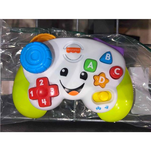​Fisher-Price Laugh & Learn Baby & Toddler Toy Game & Learn Controller Pretend Video Game w