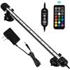 Image 1 : iKefe 28cm Timer Color Changing LED Fish Tank Aquarium Submersible Light with Remote/ Colored Aquari
