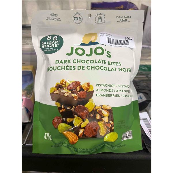 JOJO's dark chocolate snack bites 475g
