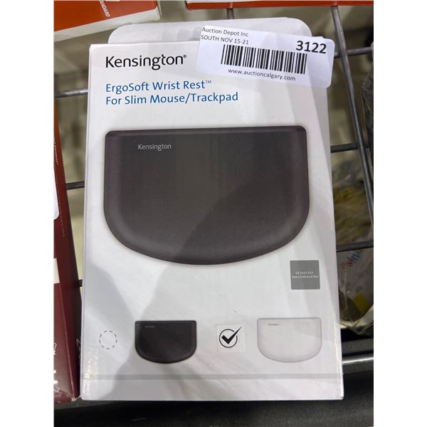 Kensington ergo soft wrist rest for slim computer mouse or track pad