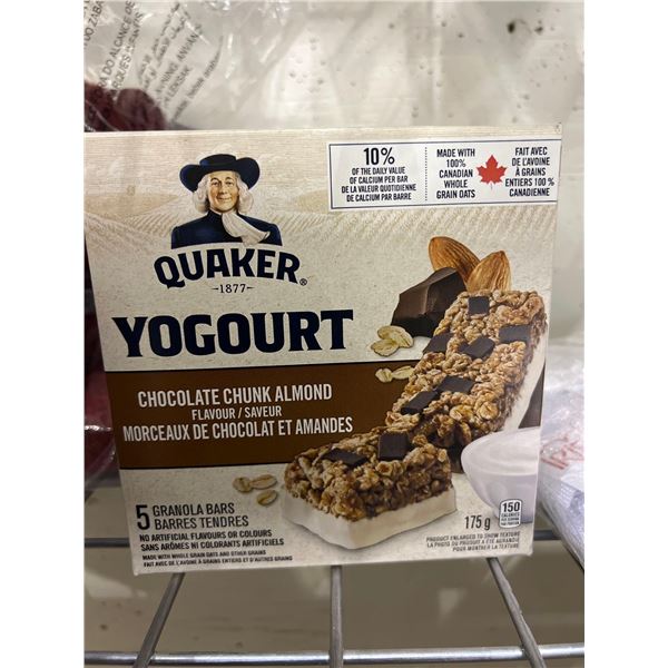 Quaker yogurt chocolate chunk almond granola bars 4x175g