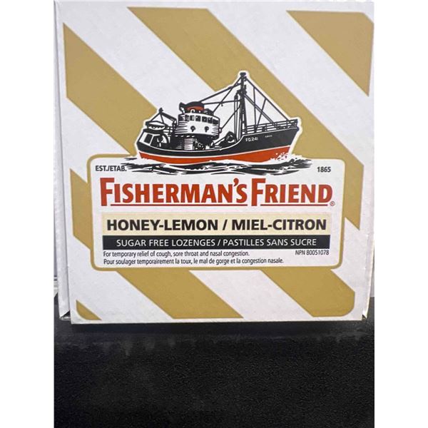 Fishermans friend honey-lemon sugar free lozenges, 8 packs of 22