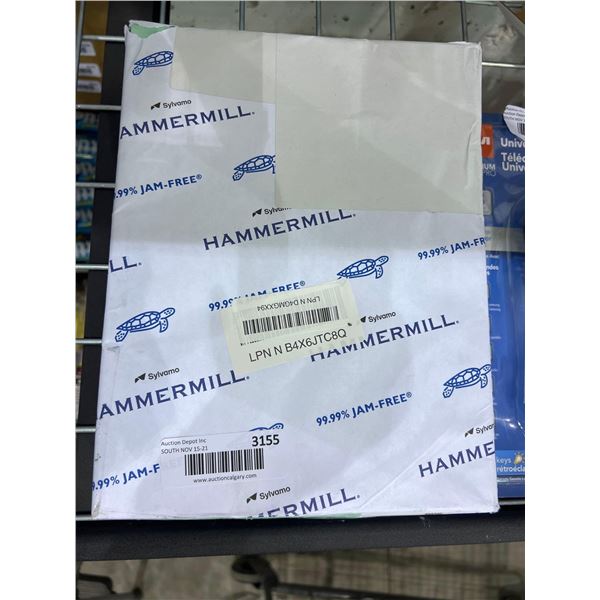 Hammermill green coloured printer paper