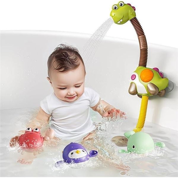Tumama dinosaur water spraying bath toy